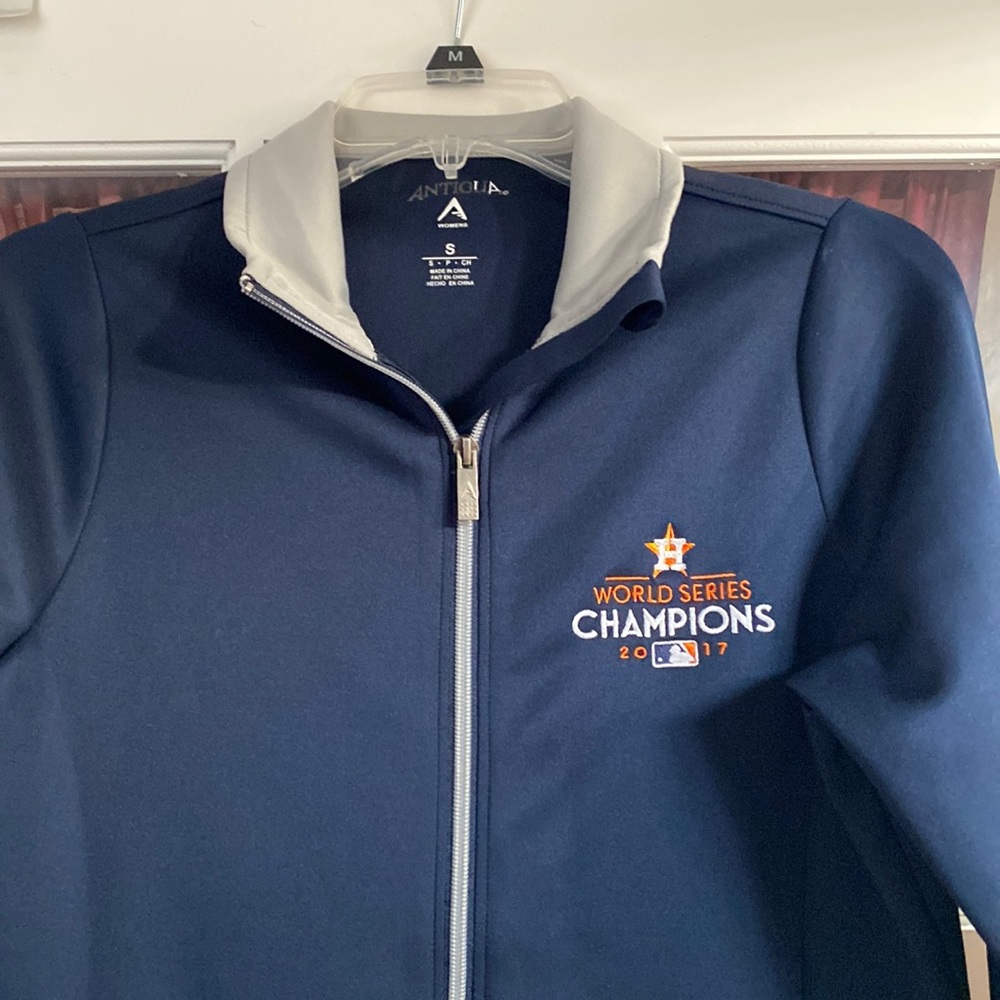Houston Astros Women’s Full Zip Jacket, Size Small